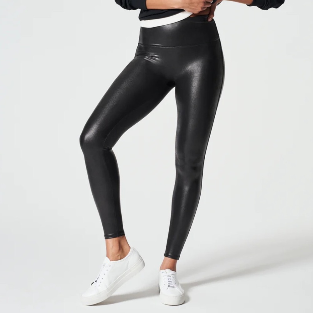 Spanx faux leather high rise legging - 1X